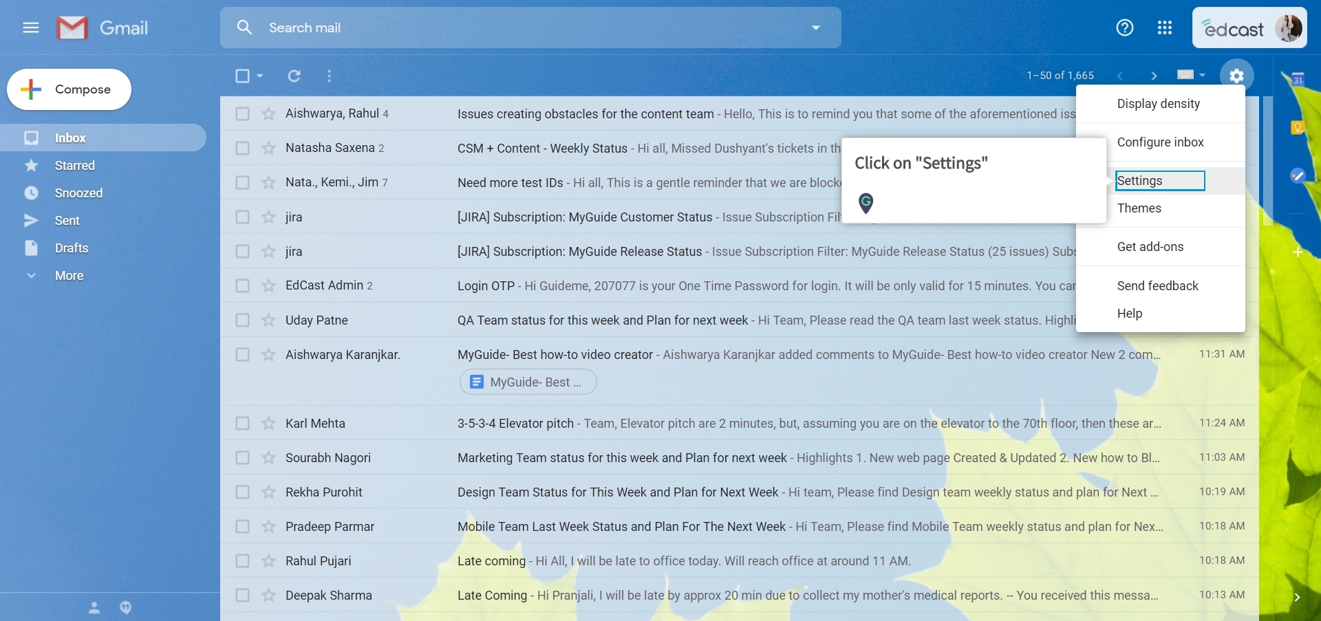 gmail separates emails by type will mailbird do this