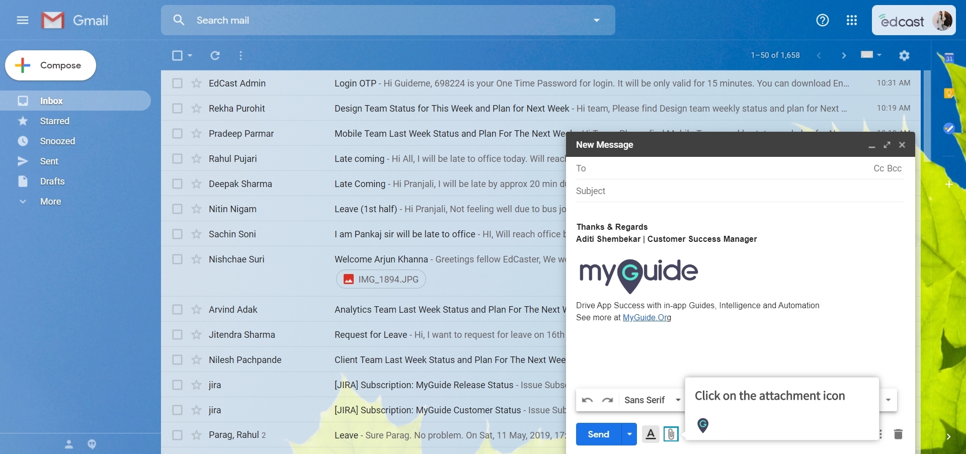 How To Send Attachments With Your Gmail Message | A Guide By MyGuide