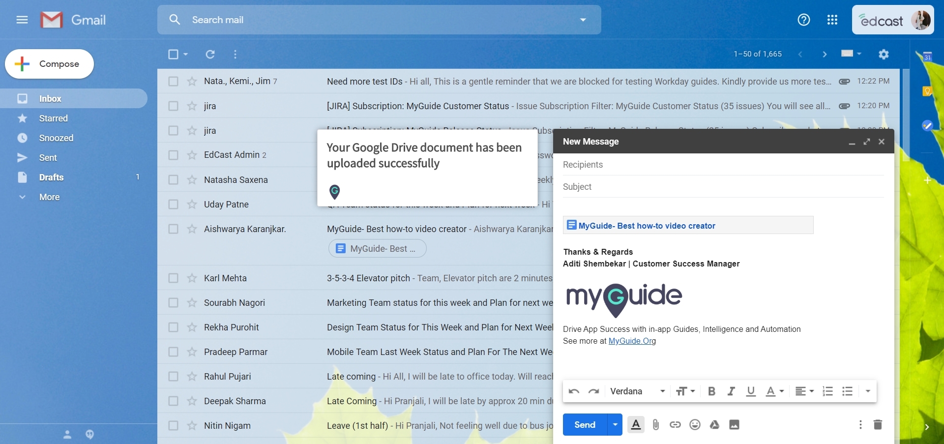 How to send Google Drive attachments in Gmail | A Guide by MyGuide