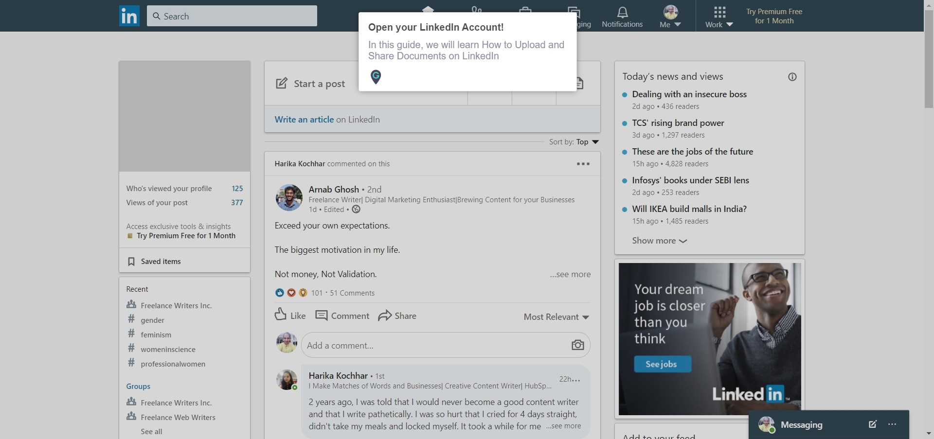 How to Upload and Share Documents on LinkedIn A Guide by MyGuide