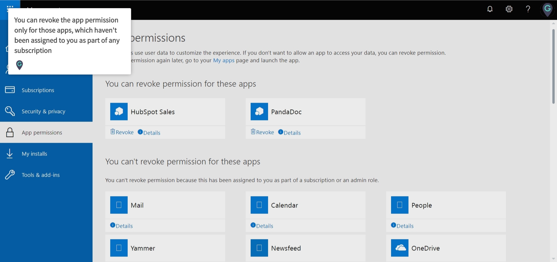 revoke video permissions for application mac