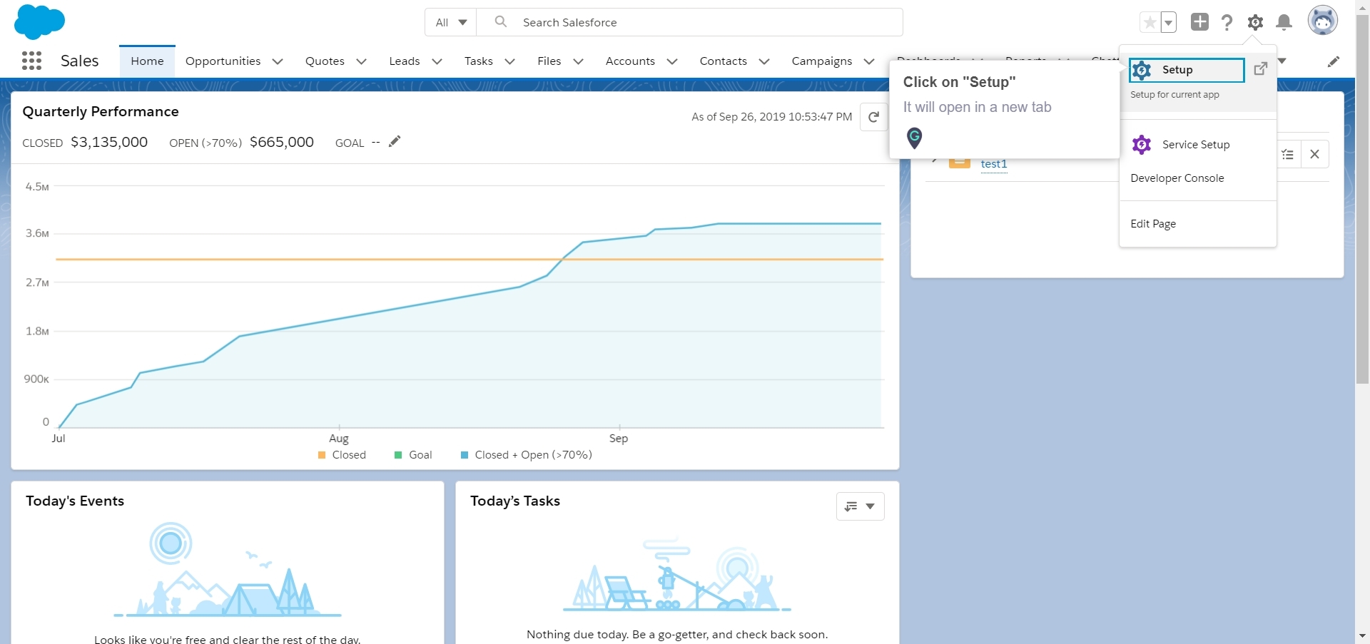 How to preview custom Fiscal Year for the organization in Salesforce