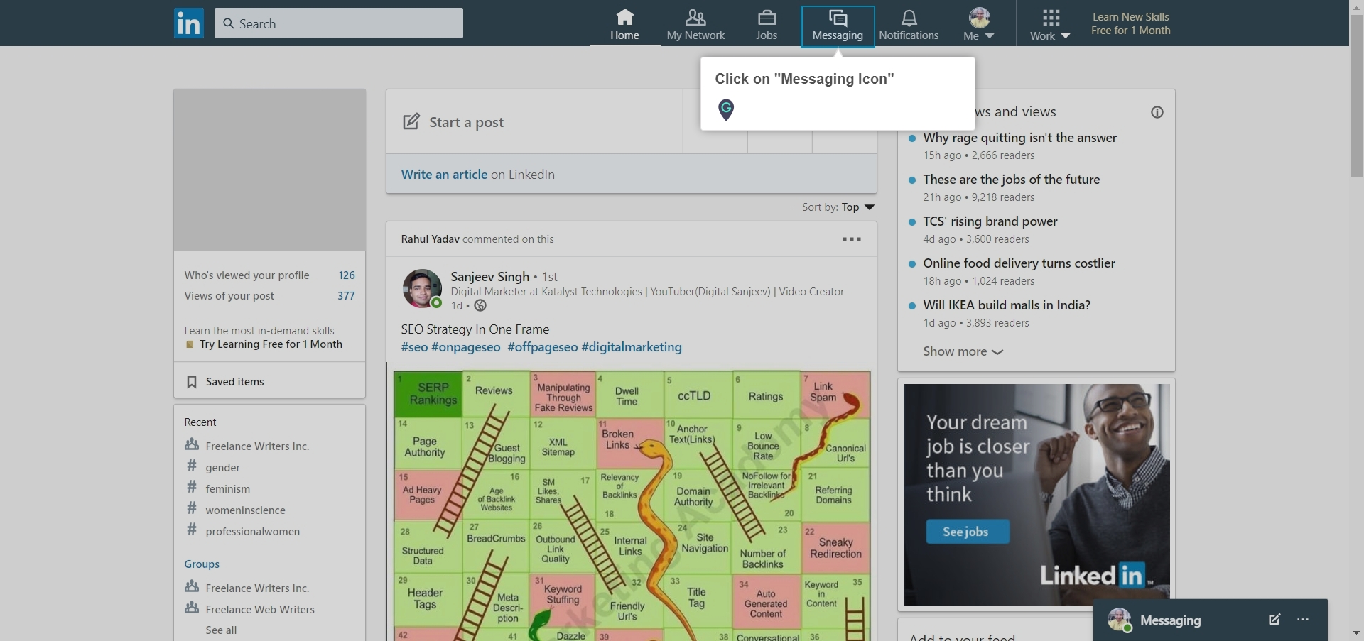 How to send messages to connections on your LinkedIn Account A Guide