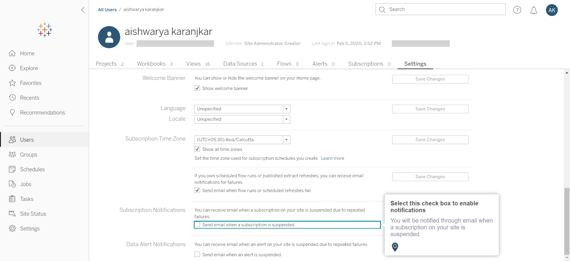 How to set Subscription Notifications on Tableau online A Guide by MyGuide