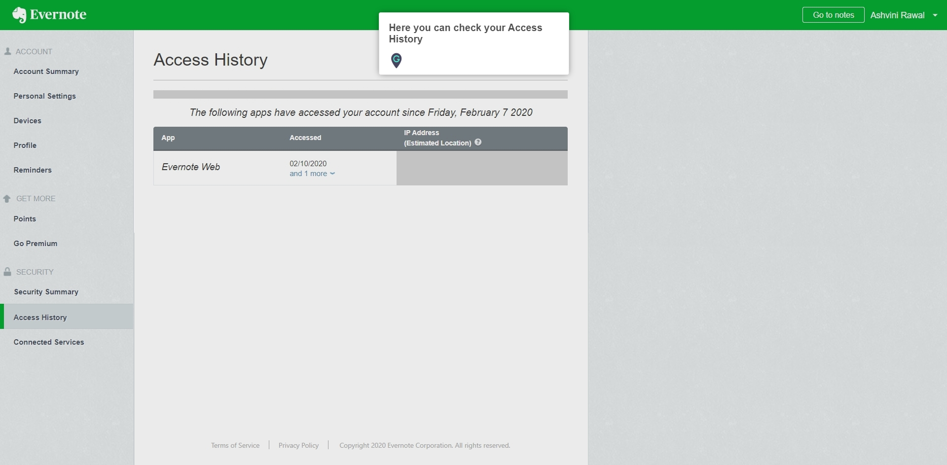 How to check the Access History on Evernote A Guide by MyGuide