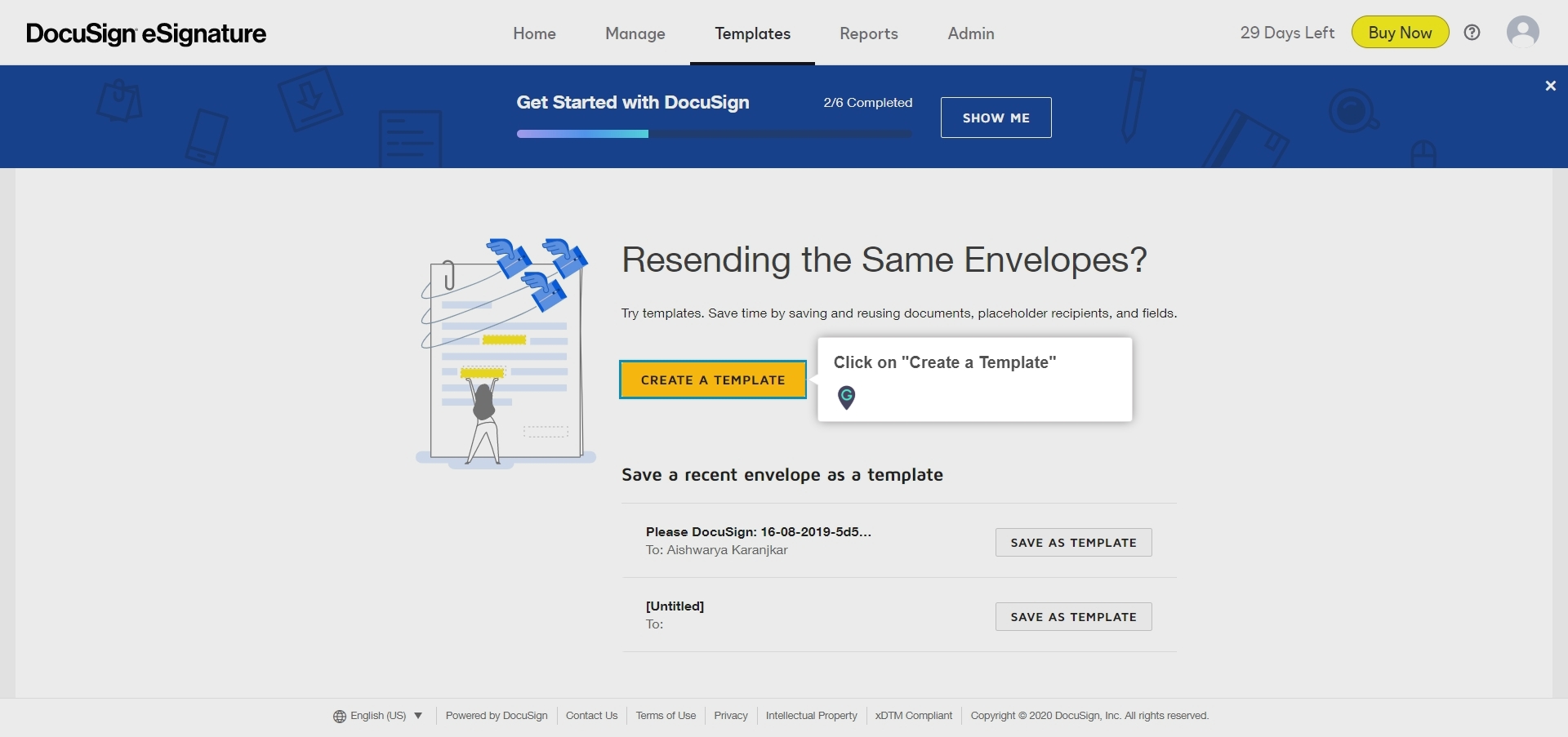 How to create a new template in DocuSign A Guide by MyGuide