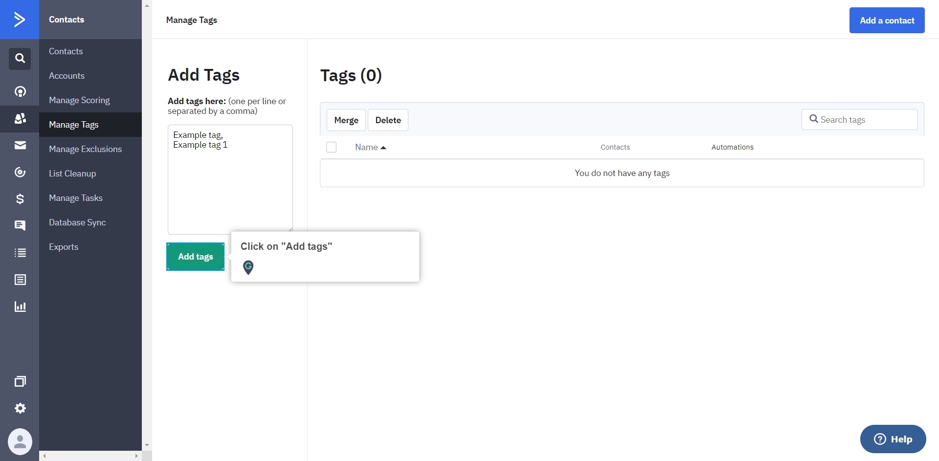 How to manage tags in ActiveCampaign A Guide by MyGuide