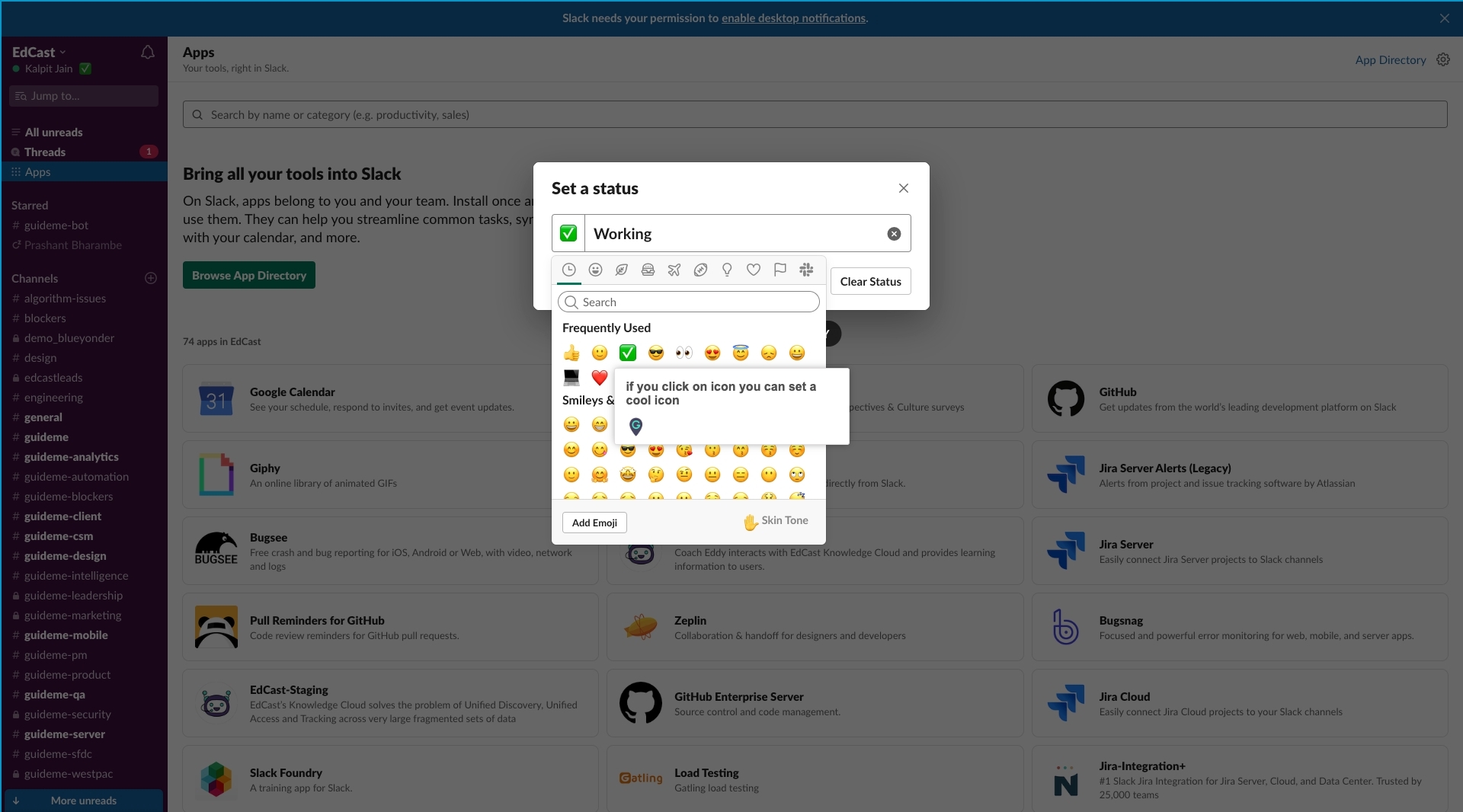 How to set status in Slack when you are working from Home A Guide by