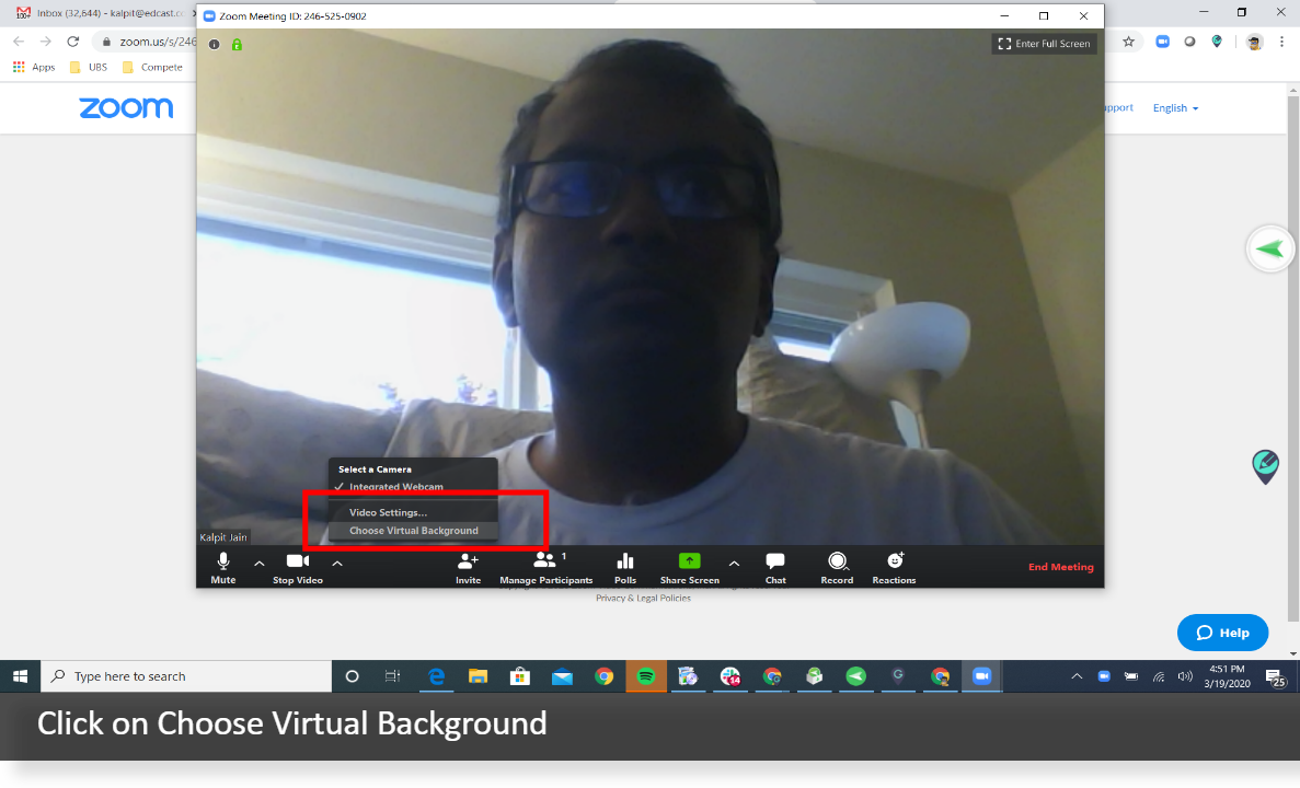 How to enable Zoom Virtual Backgroun on your desktop App A Guide by