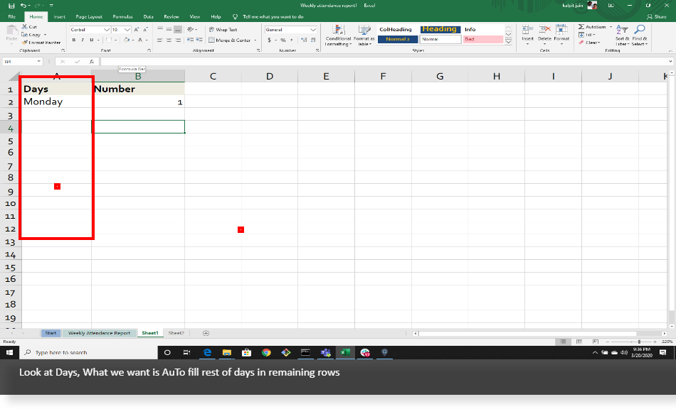 How to use Auto Fill Handle in Excel A Guide by MyGuide
