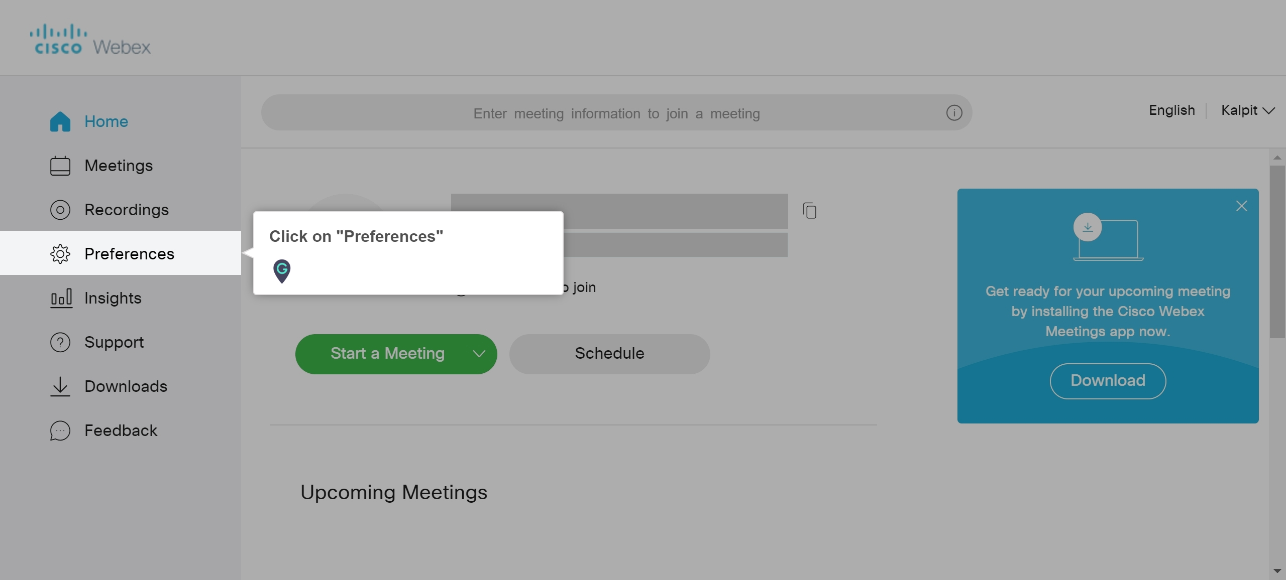 How to set up your personal room in Cisco Ex A Guide by MyGuide