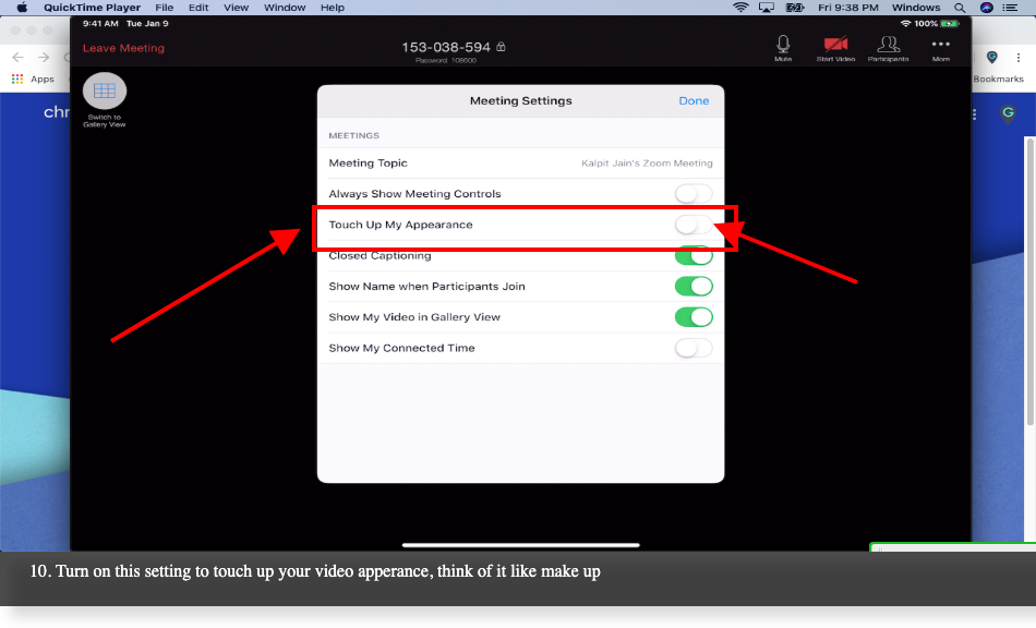 How to join a zoom meeting on iPad and touch up your video A Guide by