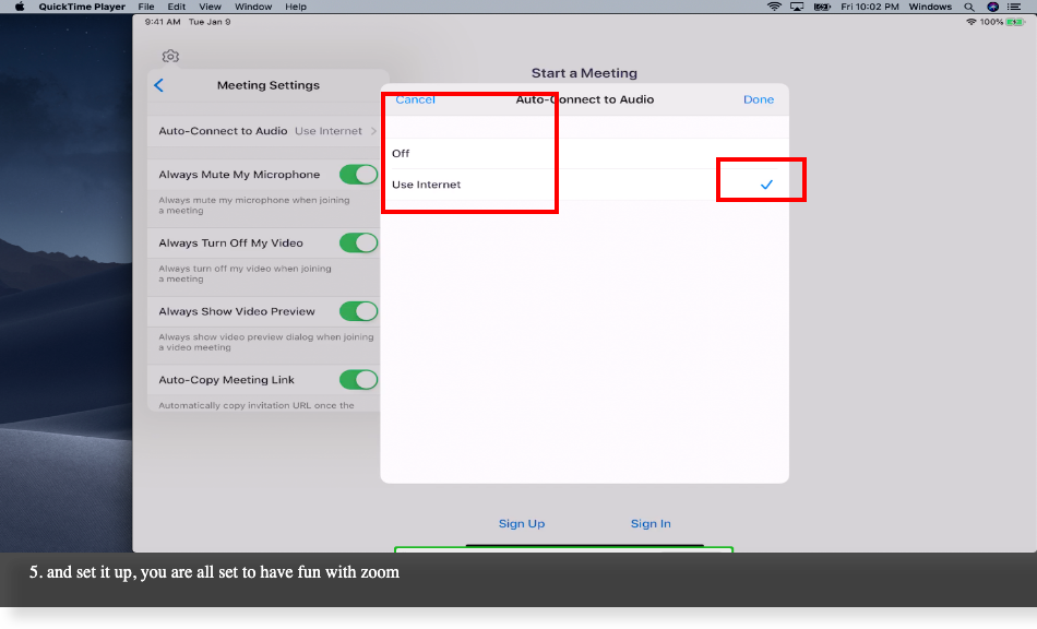 How to ensure that you audio and video is always off when joining zoom