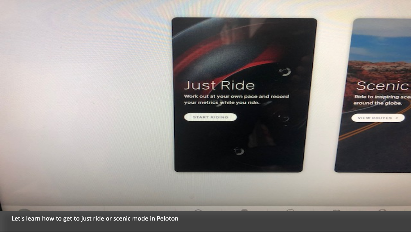 scenic rides peloton app