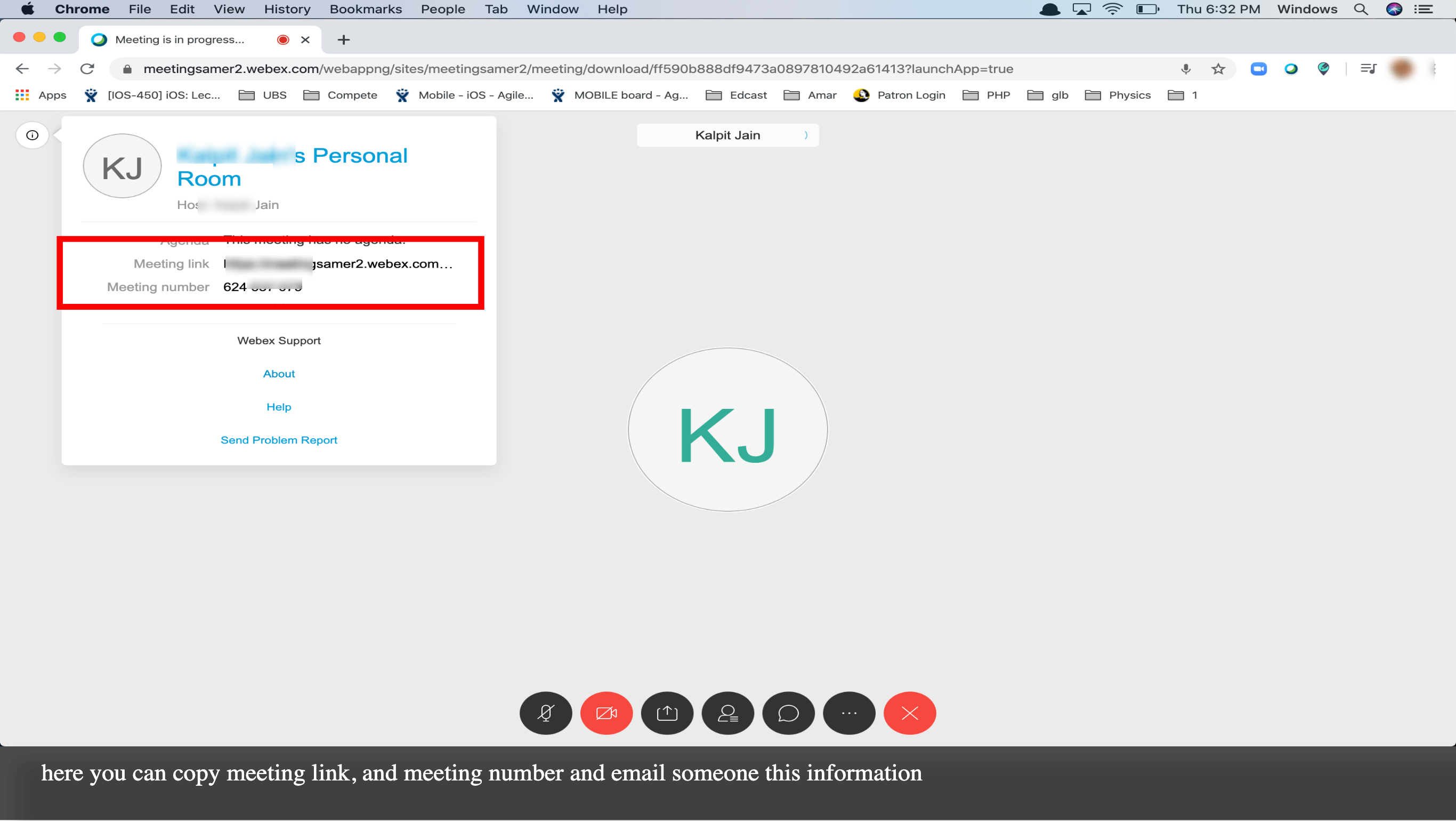 How to quickly find Cisco Ex meeting ID, link, invite others and