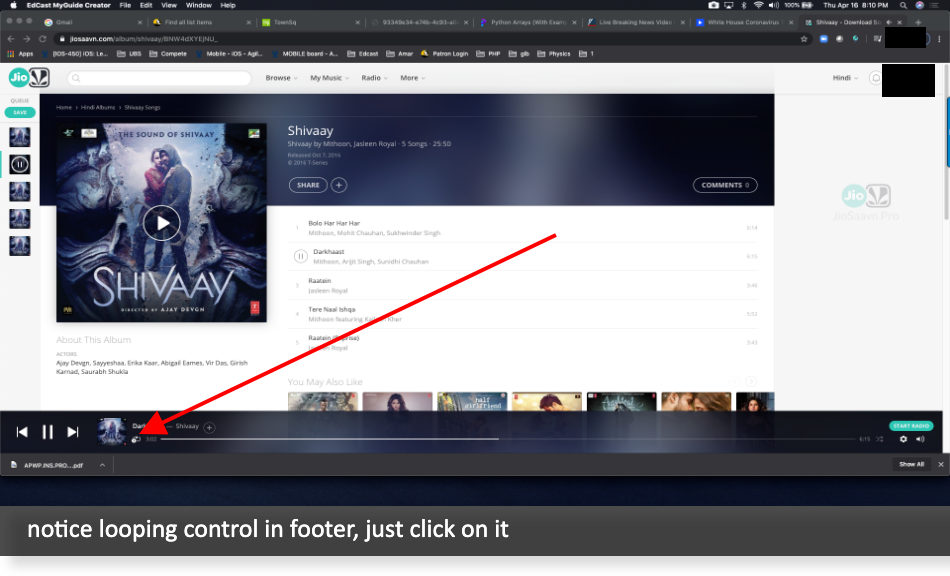 how to loop jio saavn song in browser A Guide by MyGuide how to loop jio saavn song in browser A Guide by MyGuide